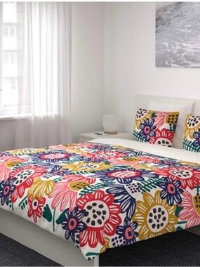 IKEA Sommaraster Full Duvet Cover and Pillowcases Discontinued